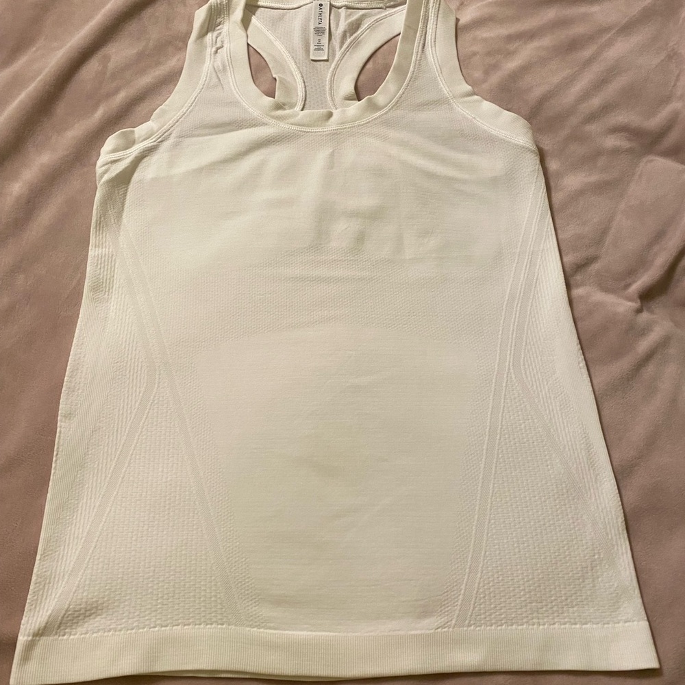 Athleta white Racerback Tank Top